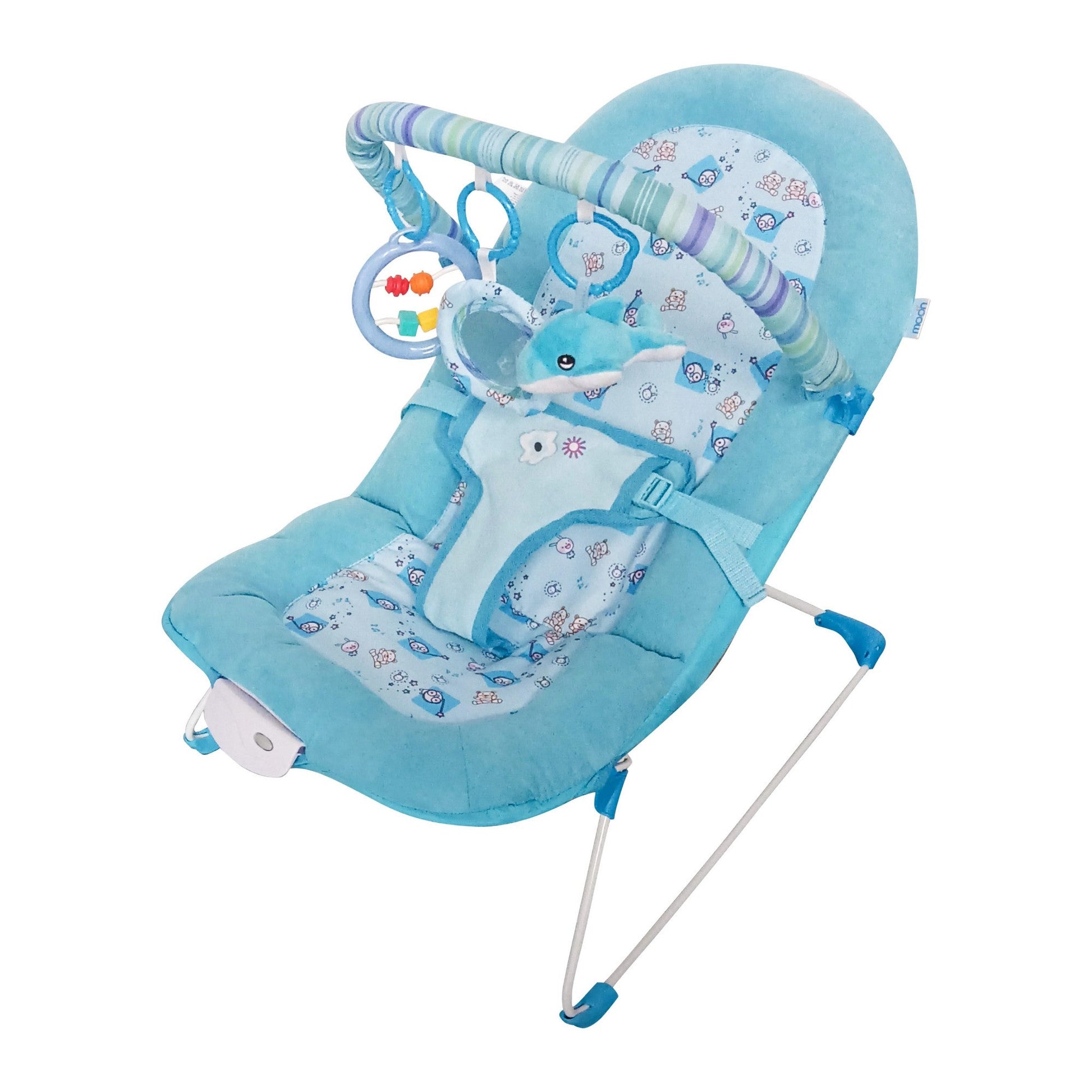 Moon Hip Hop Bouncer Blue Birth to 9 kg