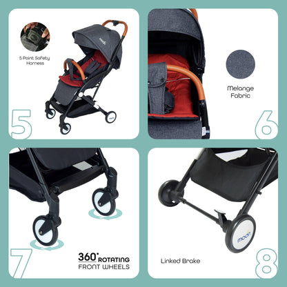 Moon Ritzi Stroller Birth to 18 kg - Open Box