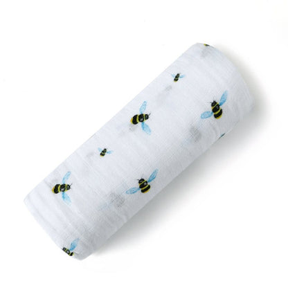 Malabar Baby Organic Swaddle - Enchanted Peacock