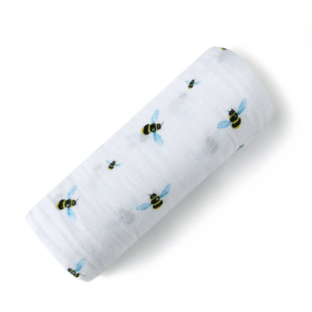 Malabar Baby Organic Swaddle - Pink Rainbow