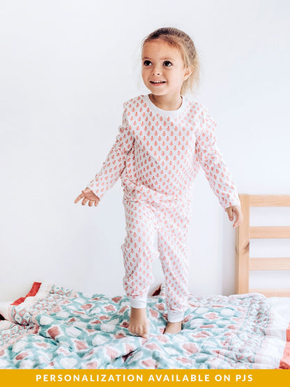 Malabar Baby Toddler & Big Kid Cotton Knit PJ Set (Pink City)