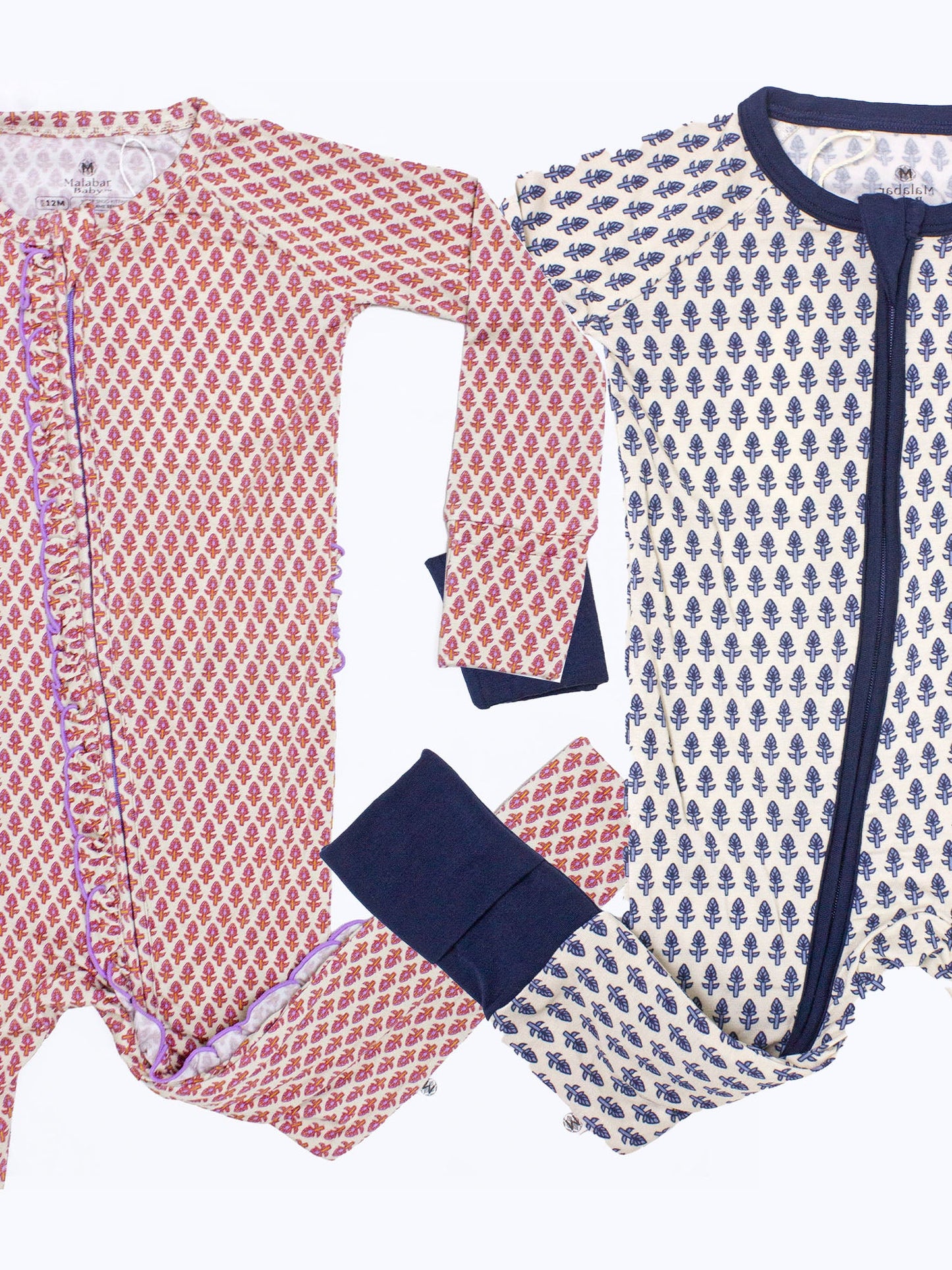 Malabar Baby BABY TENCEL™ ROMPER - Bedtime Rituals LUXE Collection