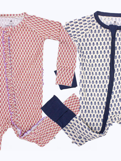 Malabar Baby BABY TENCEL™ ROMPER - Bedtime Rituals LUXE Collection