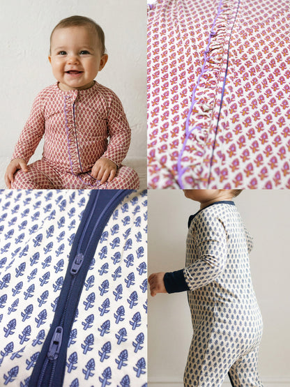 Malabar Baby BABY TENCEL™ ROMPER - Bedtime Rituals LUXE Collection