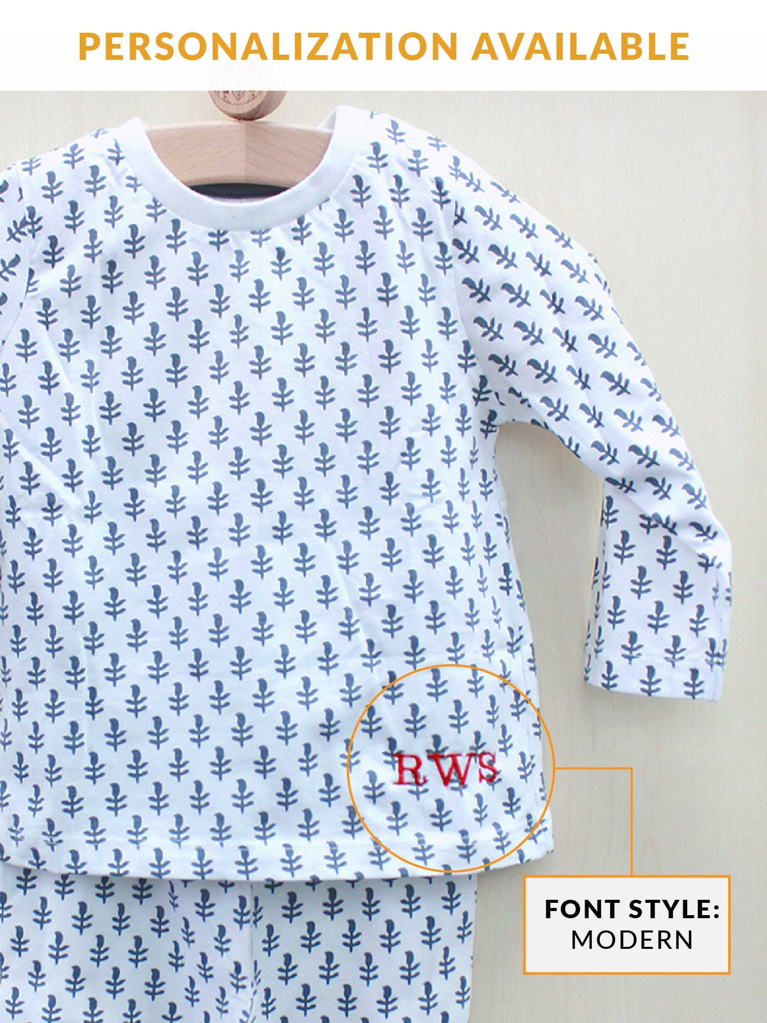 Malabar Baby Toddler & Big Kid Cotton Knit PJ Set (Fort Blue)
