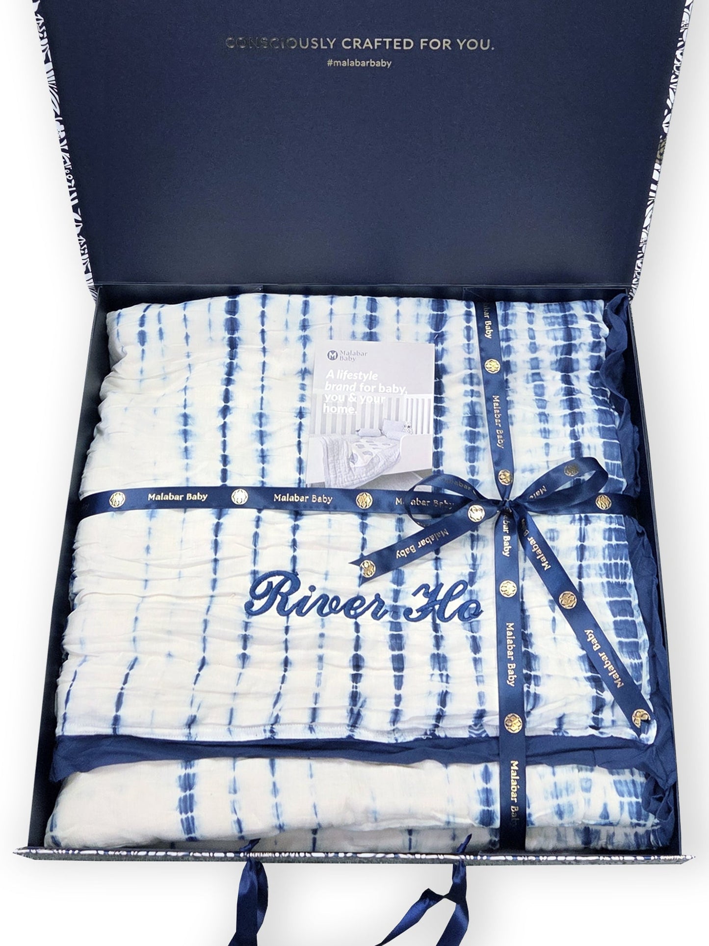 Malabar Baby Kyoto Blue Baby Quilt