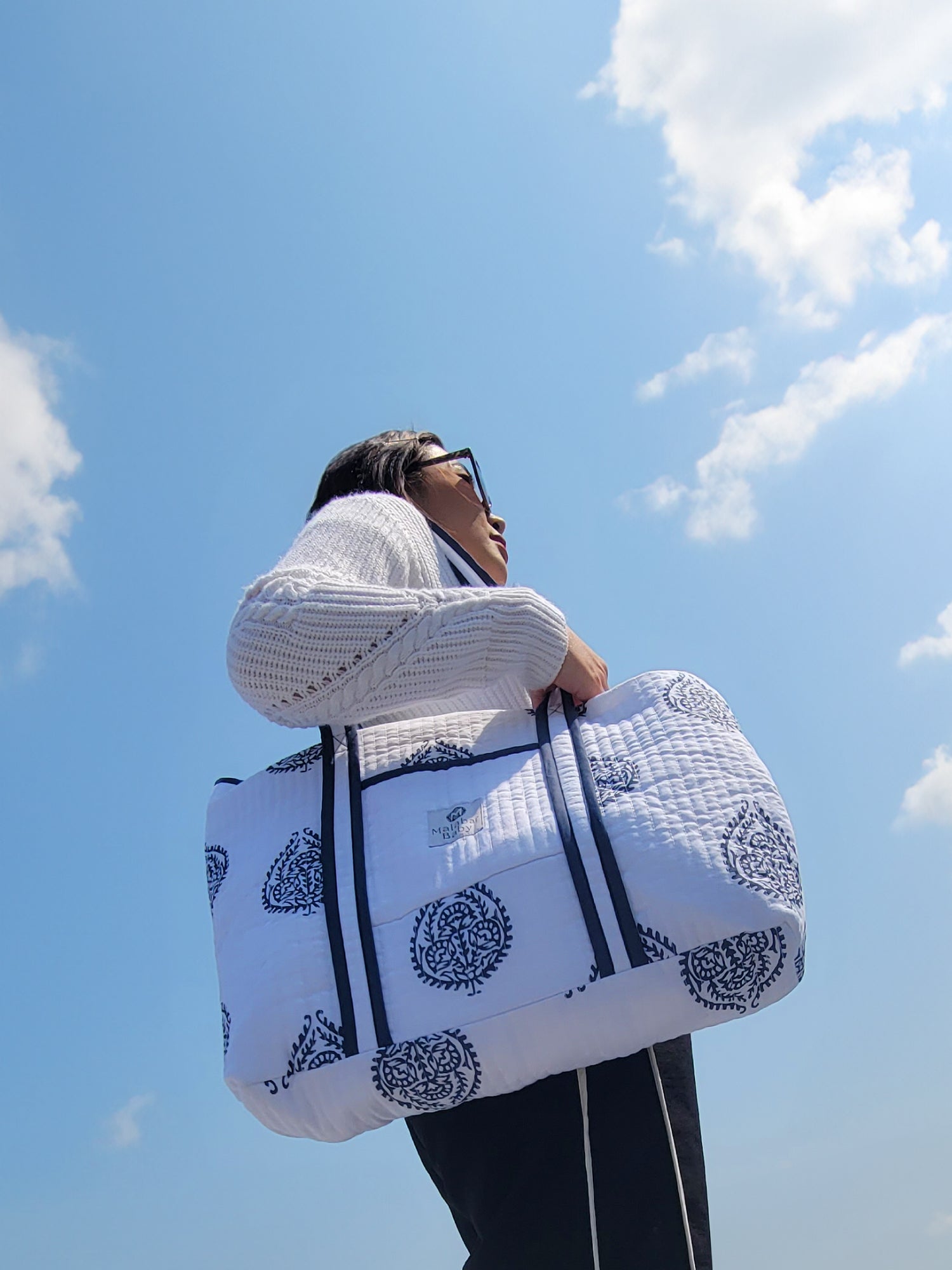 Malabar Baby Cotton Quilted Tote Bag