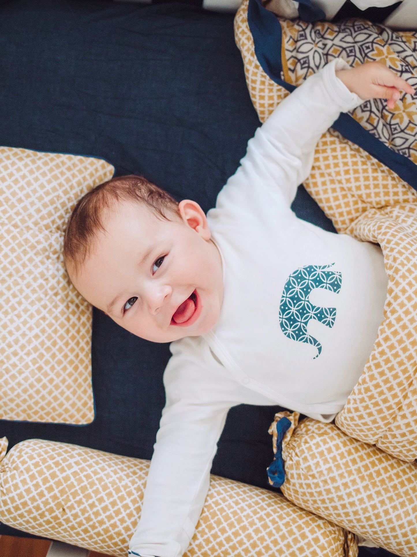 Malabar Baby Seminyak Blue Baby Quilt
