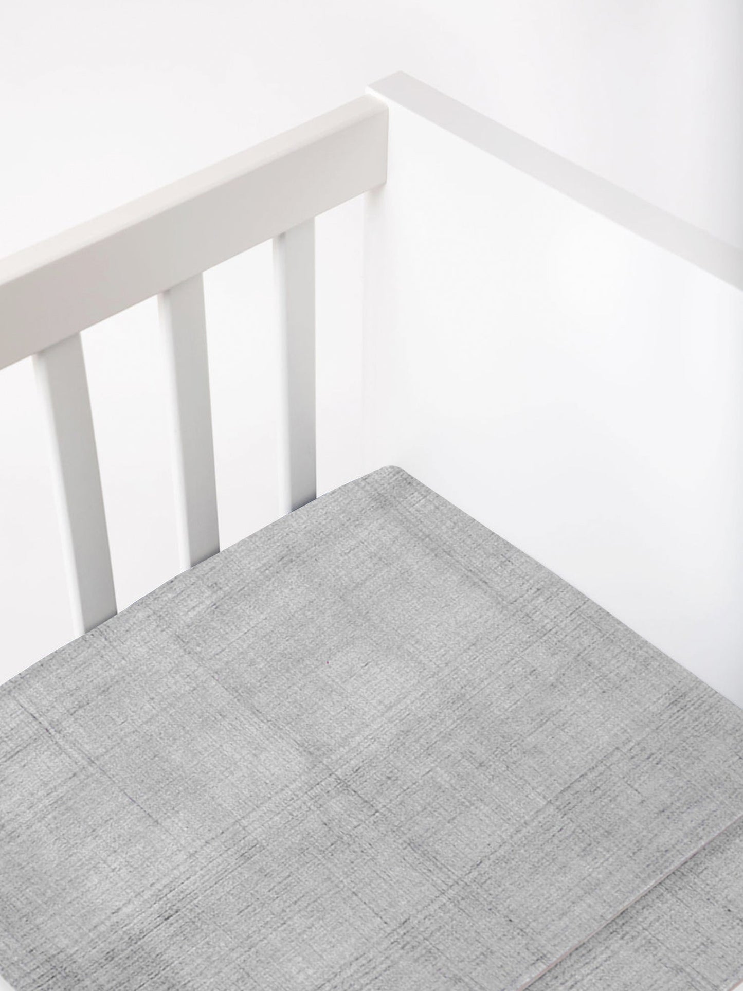 Malabar Baby Grey Brushstroke Fitted Crib Sheet