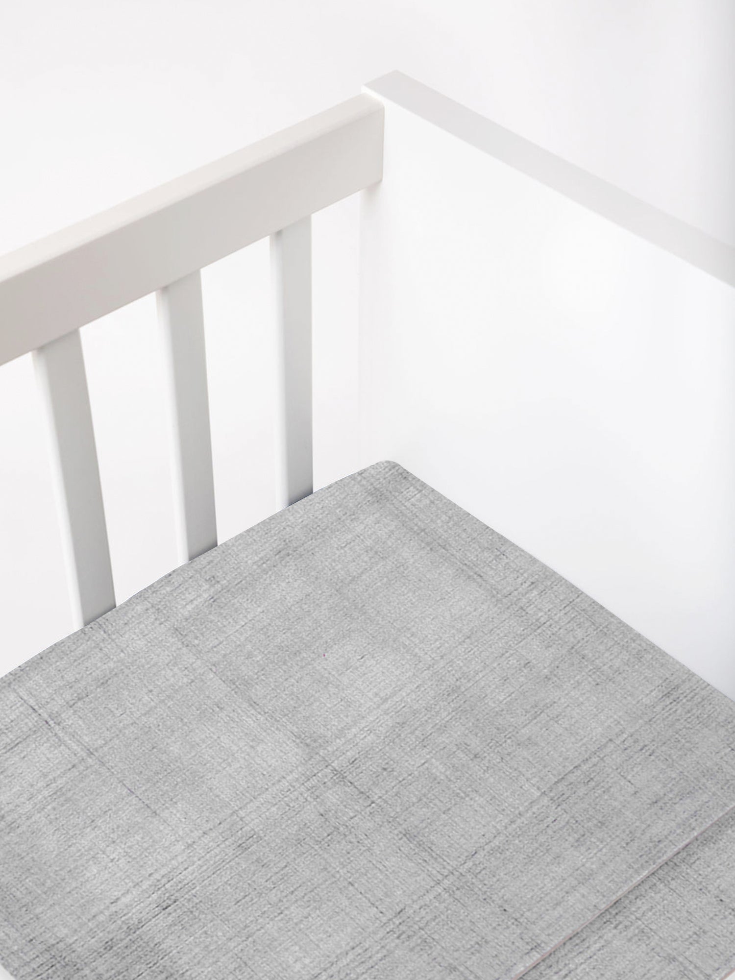 Malabar Baby Grey Brushstroke Fitted Crib Sheet