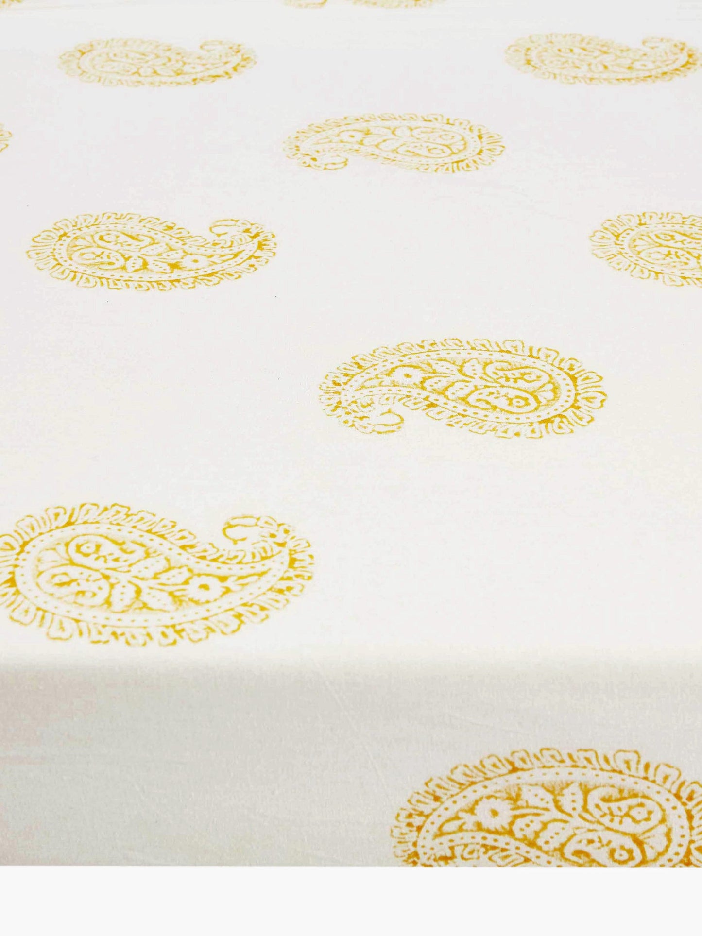 Malabar Baby Mustard Paisley Fitted Crib Sheet