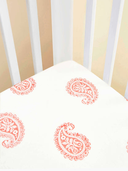 Malabar Baby Pink City Fitted Crib Sheet