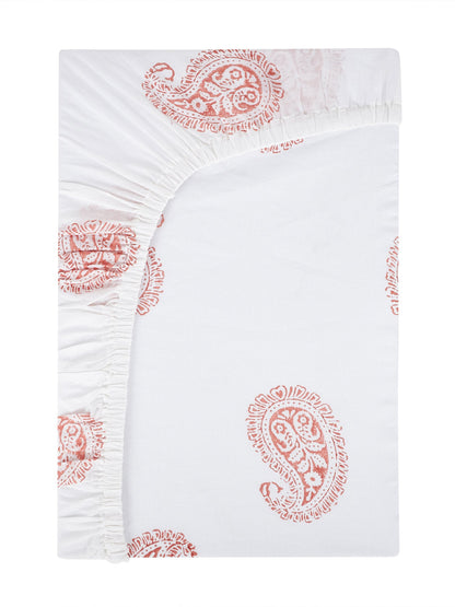 Malabar Baby Pink City Fitted Crib Sheet