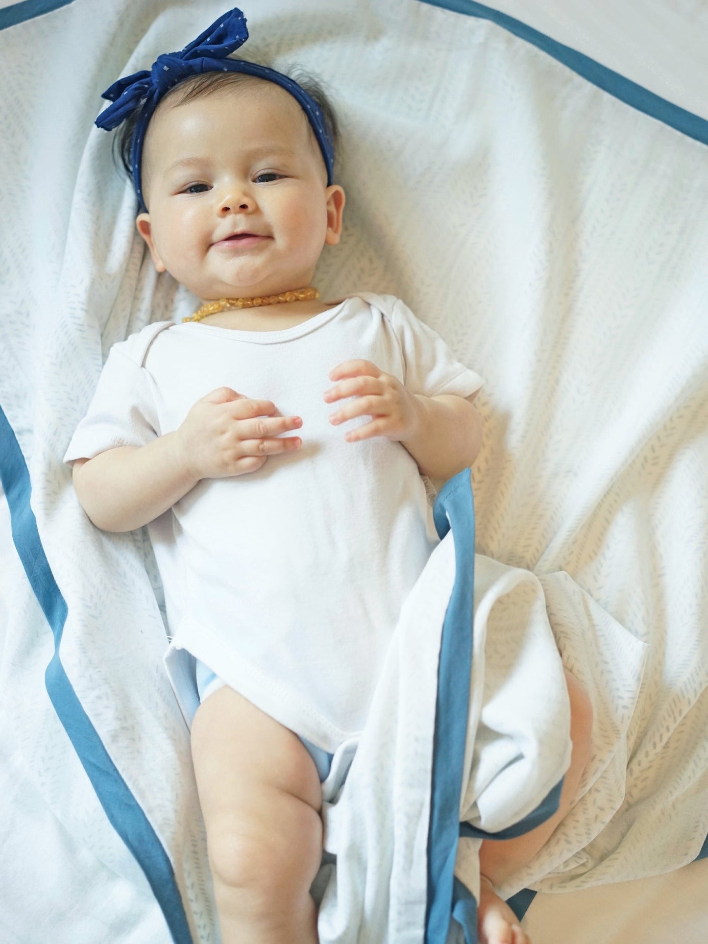 Malabar Baby Provence Blue Cotton Dohar