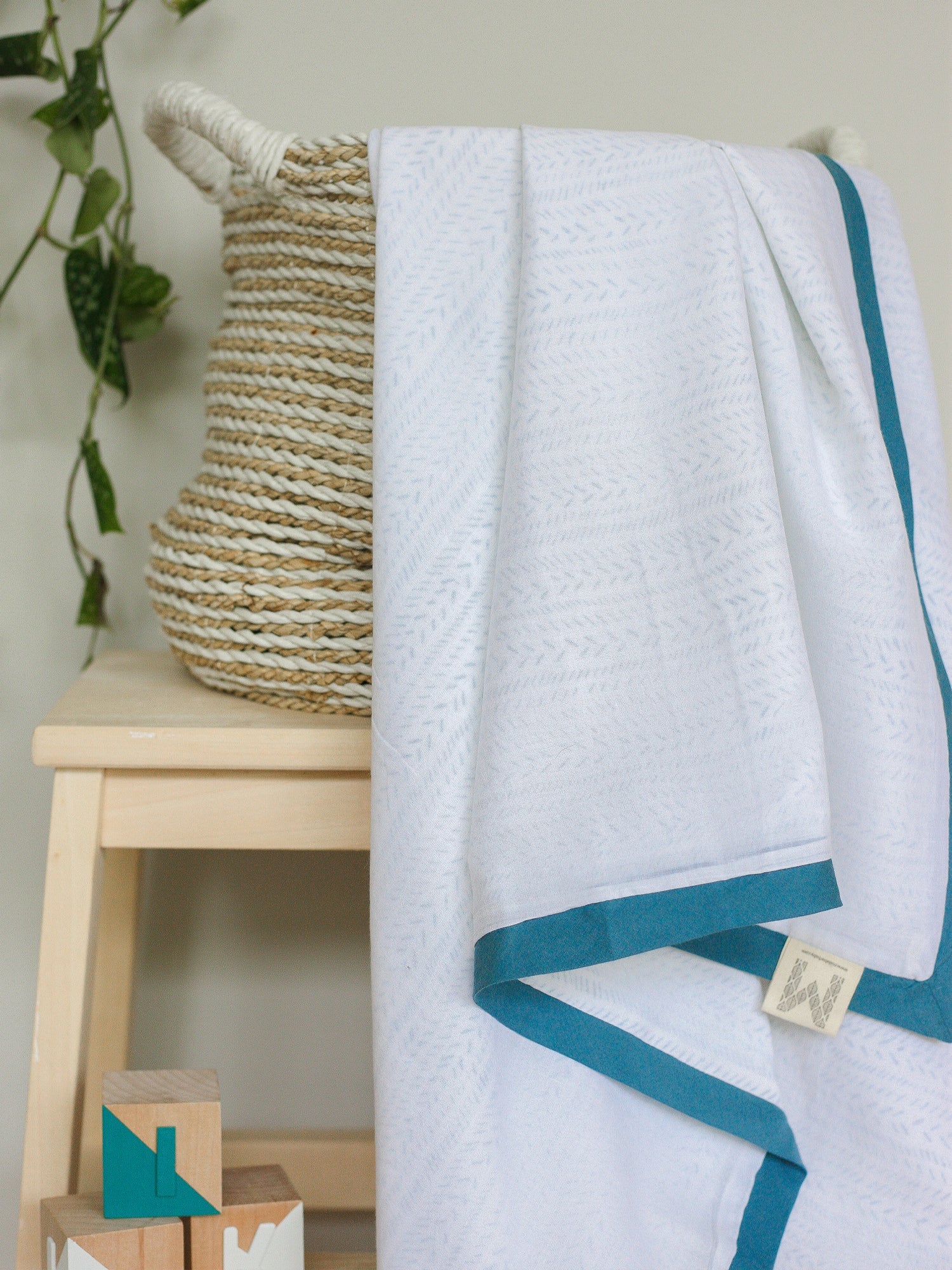 Malabar Baby Provence Blue Cotton Dohar
