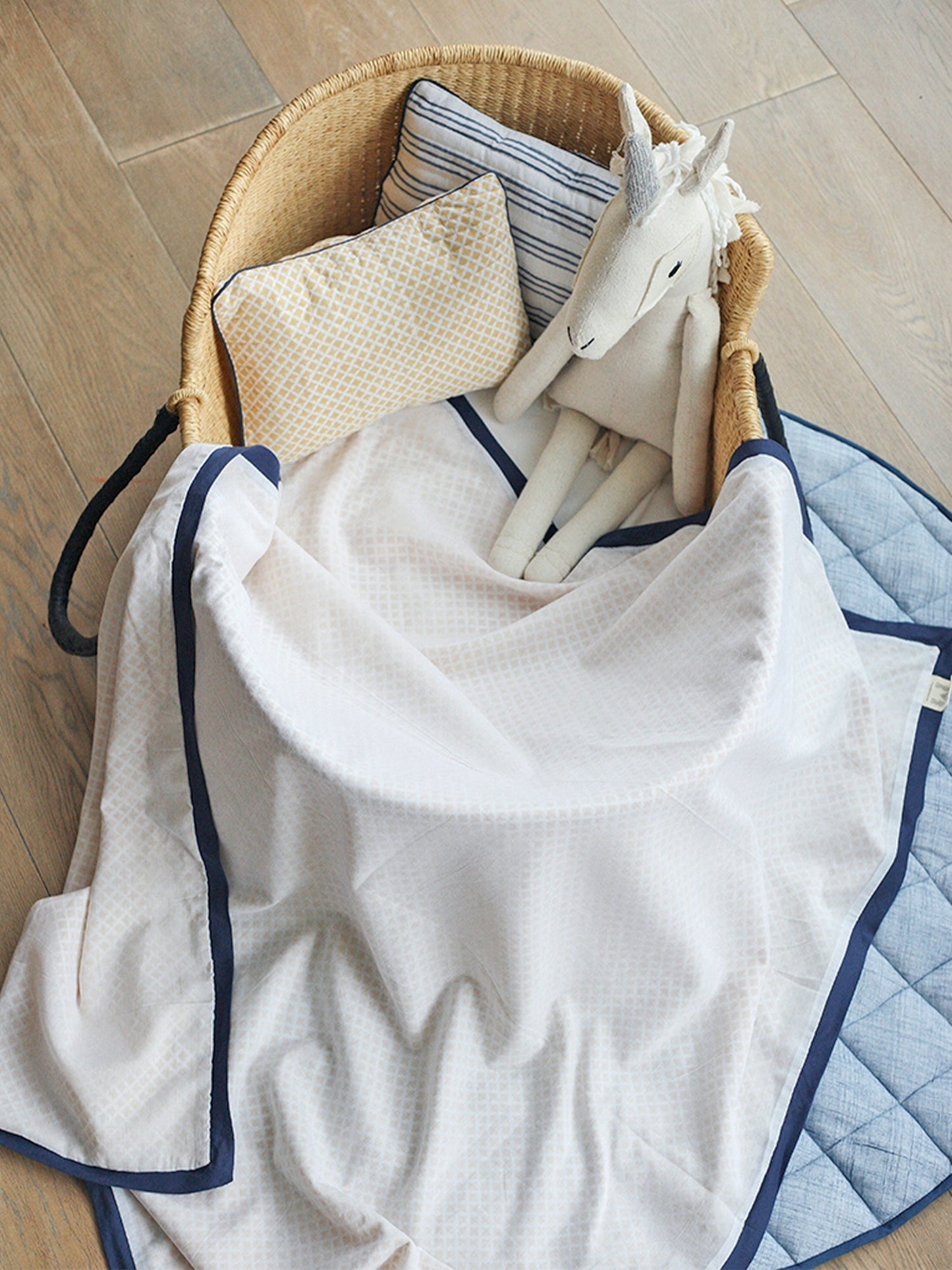 Malabar Baby Seminyak Blue Cotton Dohar