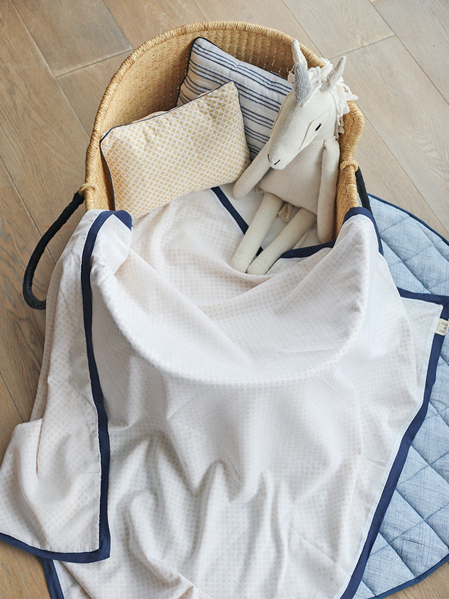 Malabar Baby Seminyak Blue Cotton Dohar