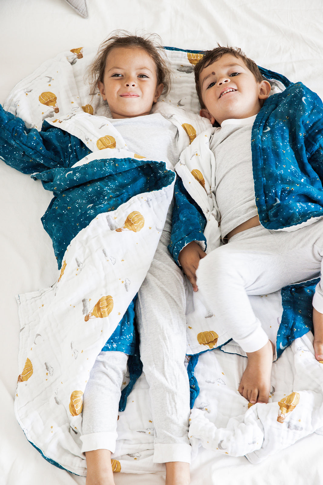 Malabar Baby Kids Hooded Muslin Bath Robe - Mystical Night
