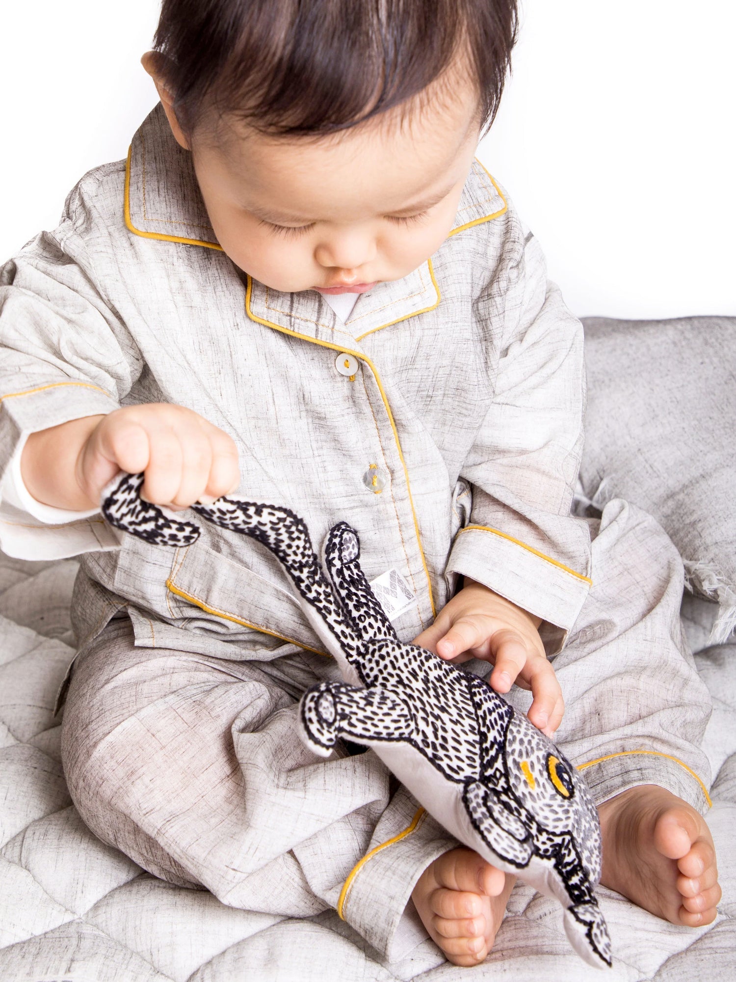 Malabar Baby Children's Loungewear PJ Set - Erawan (Grey)