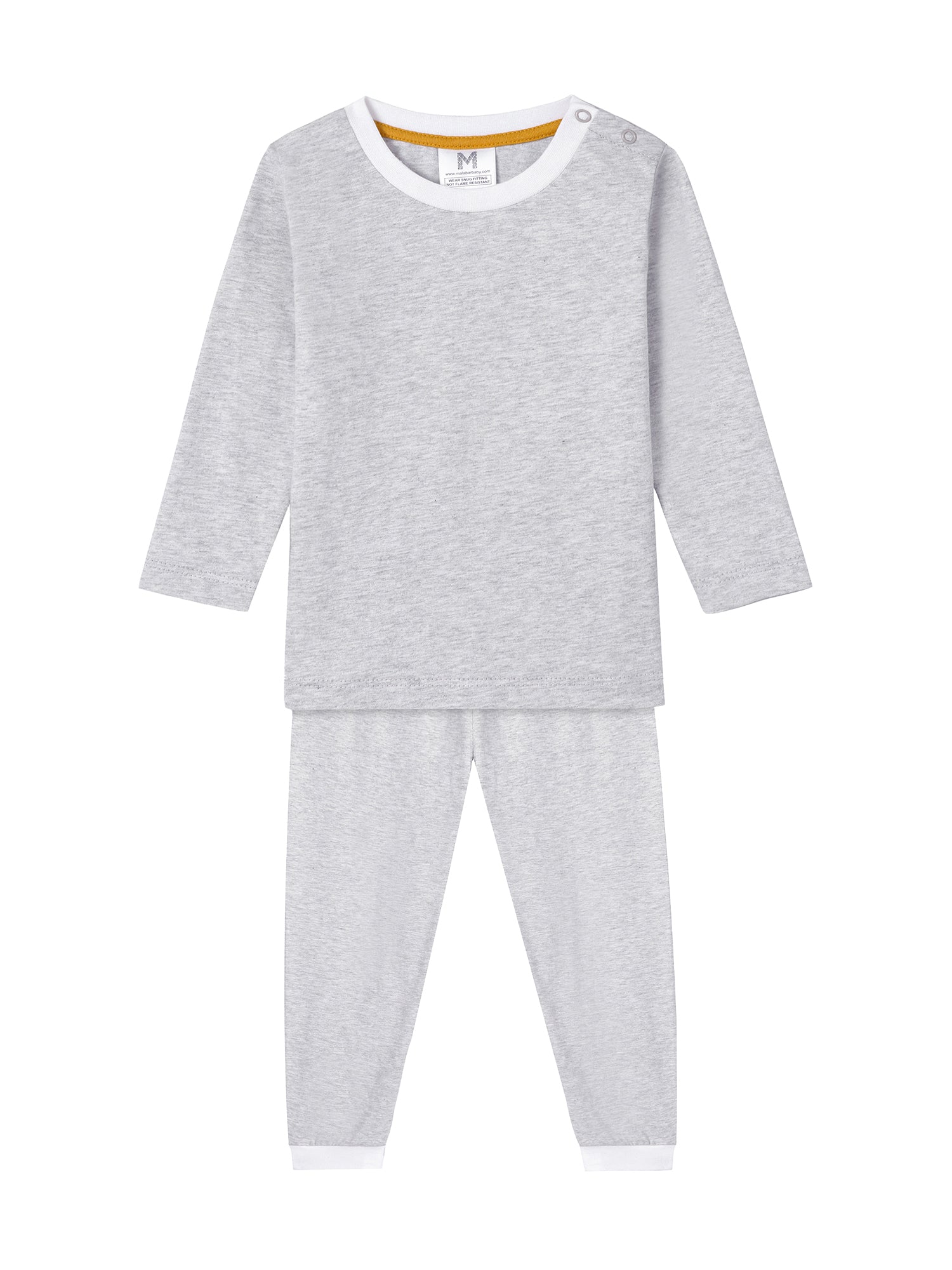 Malabar Baby Toddler & Big Kid Cotton Knit PJ Set (Erawan Grey)