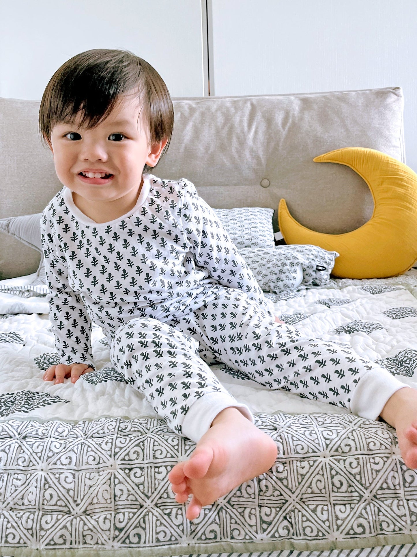 Malabar Baby Toddler & Big Kid Cotton Knit PJ Set (Fort Blue)