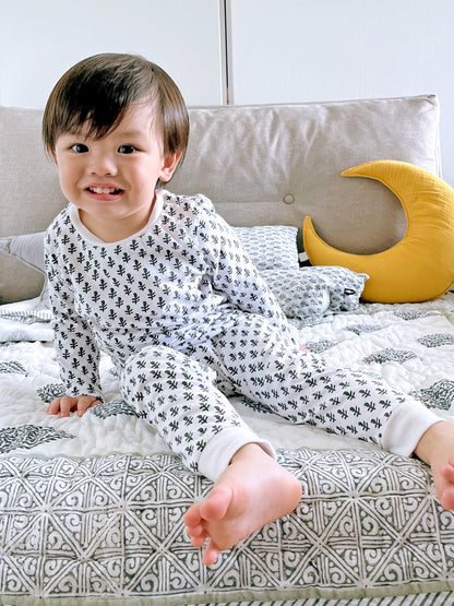 Malabar Baby Toddler & Big Kid Cotton Knit PJ Set (Fort Blue)