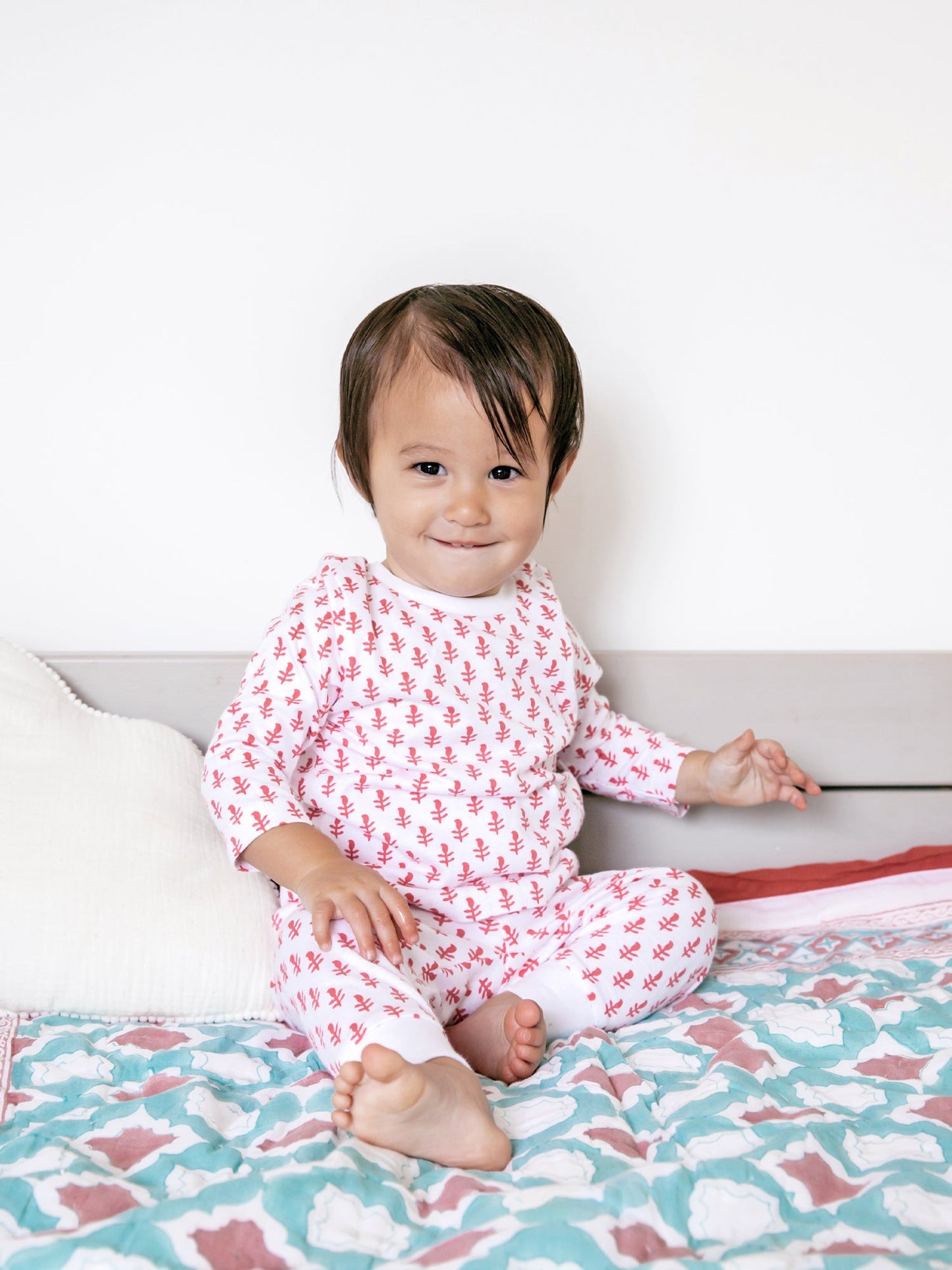 Malabar Baby Toddler & Big Kid Cotton Knit PJ Set (Pink City)