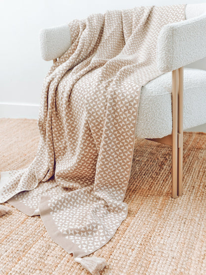 Malabar Baby Organic Knitted Throw Blanket - Personalize!