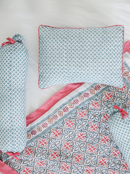Malabar Baby Seminyak Pink Baby Quilt