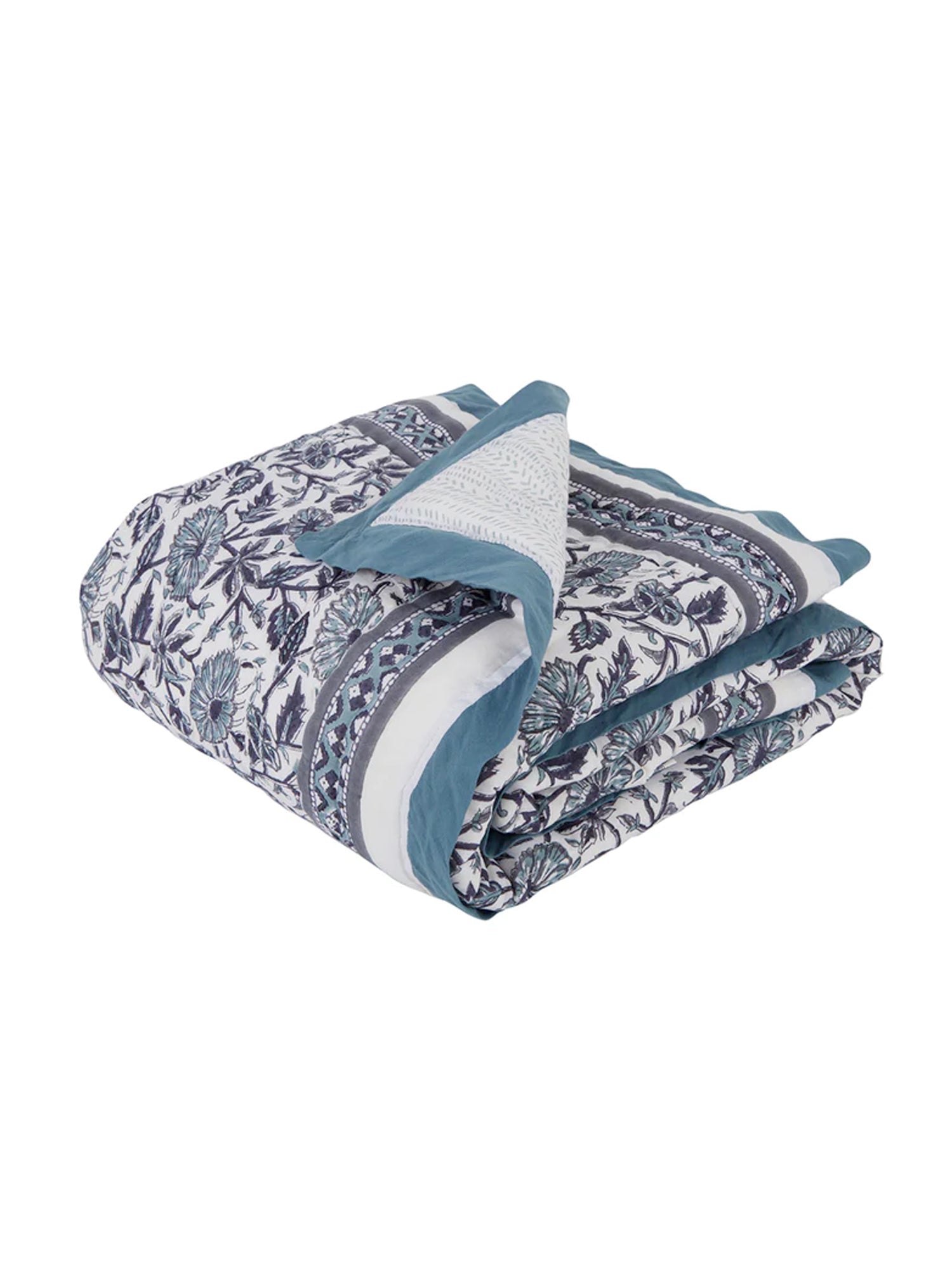 Malabar Baby Provence Blue Cotton Quilt