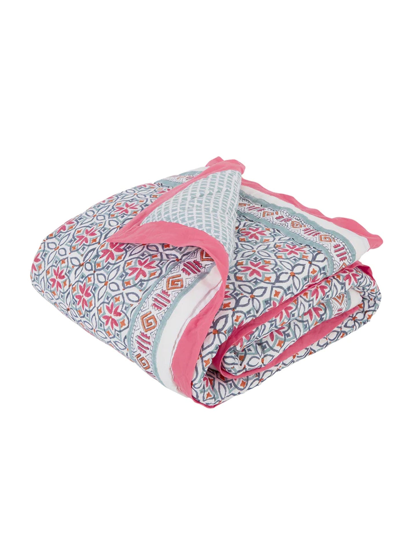 Malabar Baby Seminyak Pink Baby Quilt
