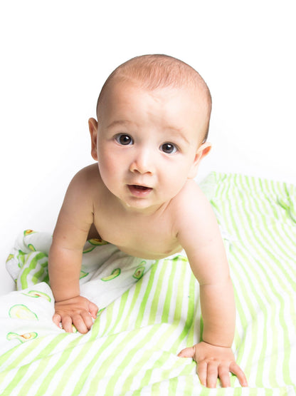 Malabar Baby Organic Snug Blanket - Avocado