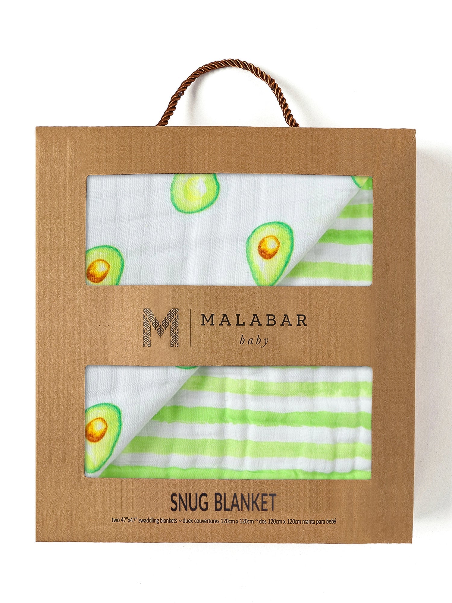 Malabar Baby Organic Snug Blanket - Avocado