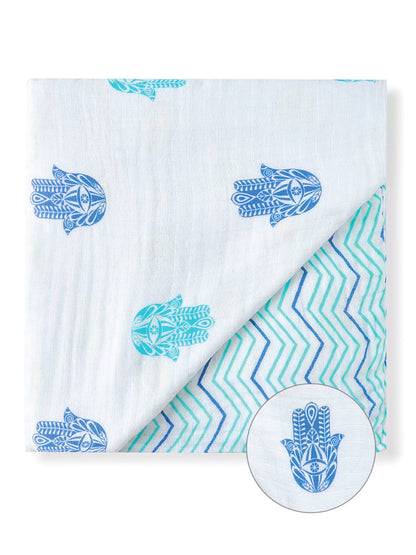 Malabar Baby Organic Snug Blanket - Hamsa