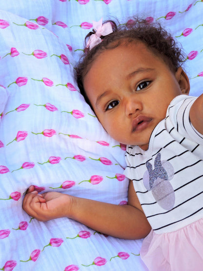 Malabar Baby Organic Snug Blanket - Lotus