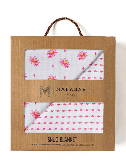 Malabar Baby Organic Snug Blanket - Lotus