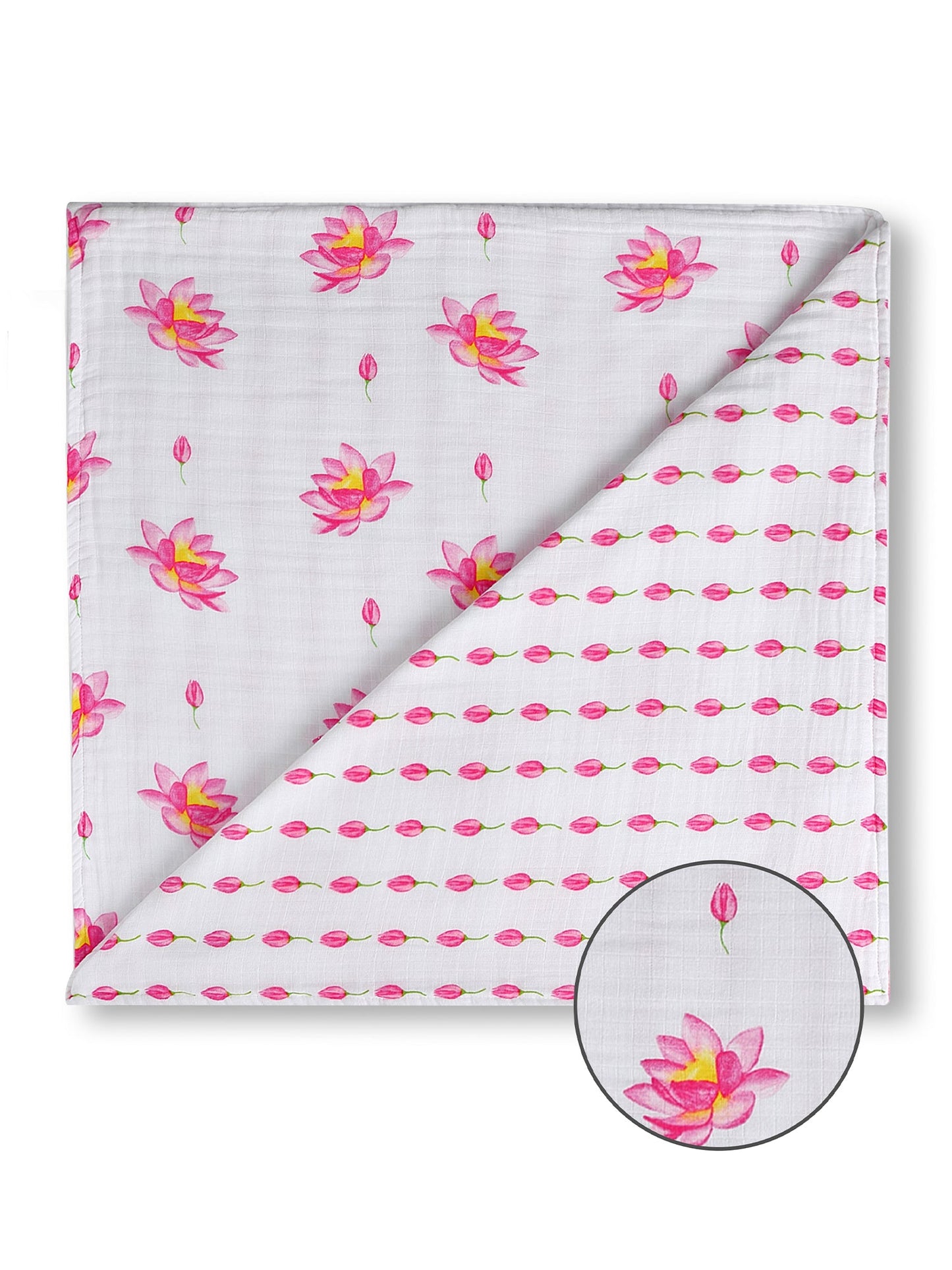 Malabar Baby Organic Snug Blanket - Lotus