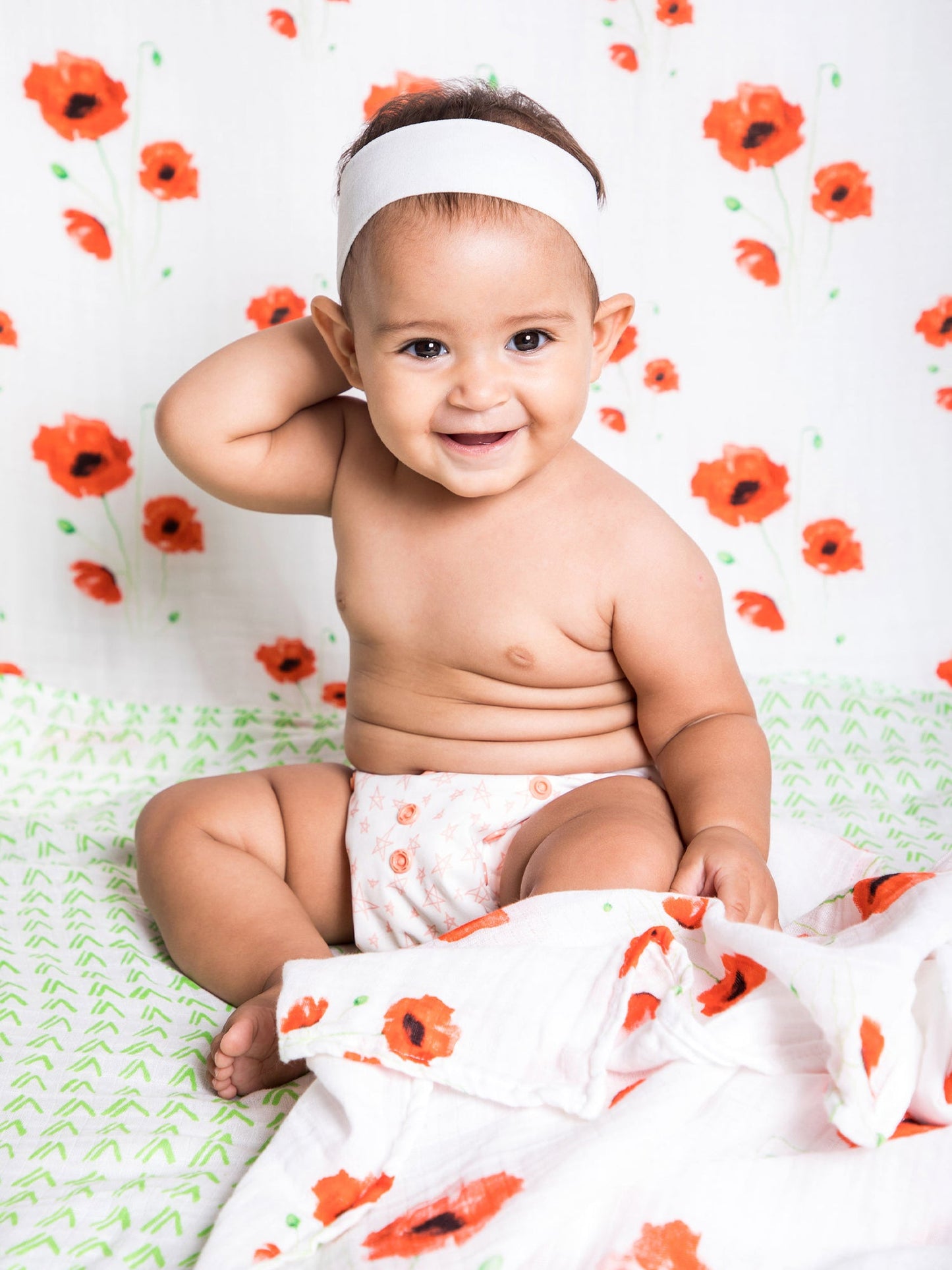 Malabar Baby Organic Snug Blanket - Poppy