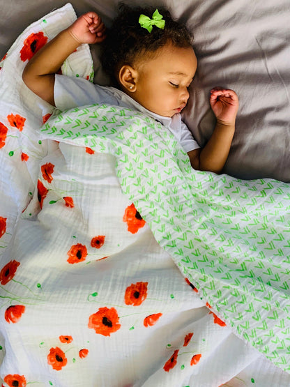 Malabar Baby Organic Snug Blanket - Poppy