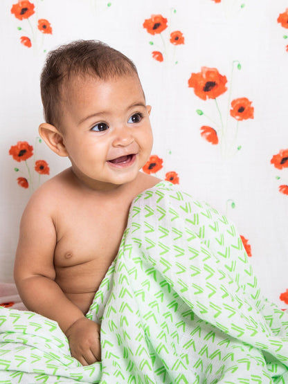 Malabar Baby Organic Snug Blanket - Poppy