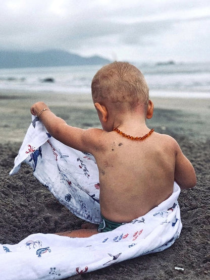 Malabar Baby Organic Snug Blanket - Sardinian Summer