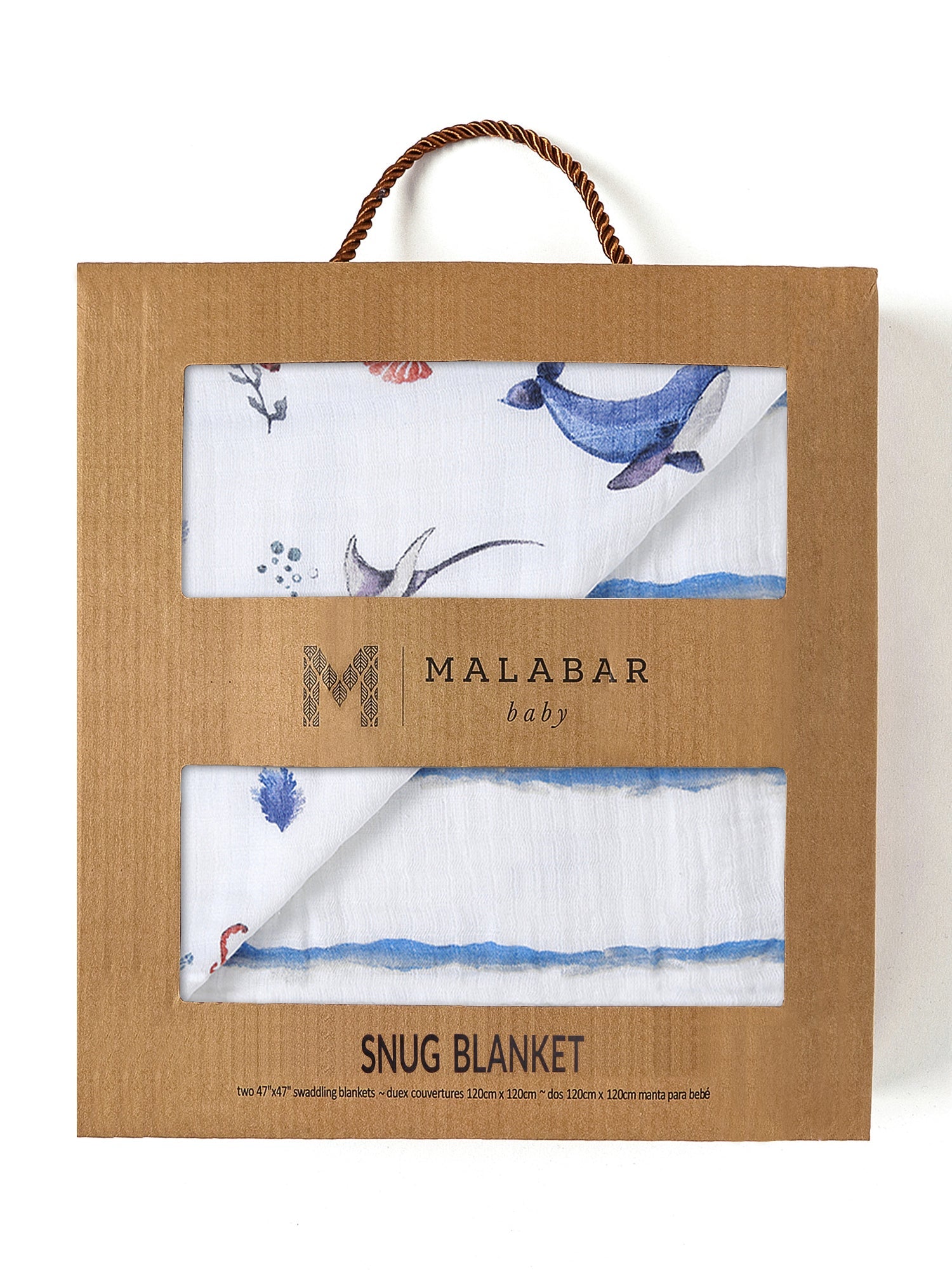 Malabar Baby Organic Snug Blanket - Sardinian Summer