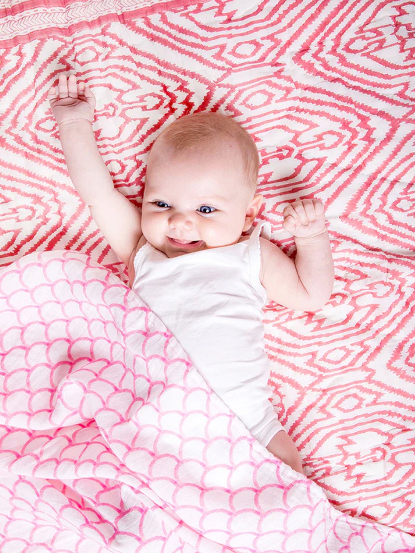 Malabar Baby Southside Pink Baby Quilt