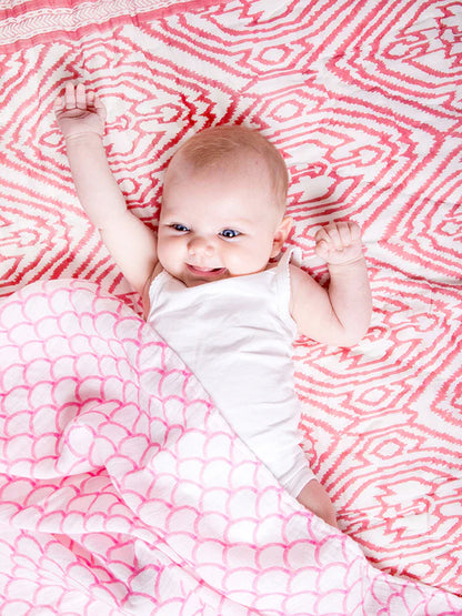 Malabar Baby Southside Pink Baby Quilt