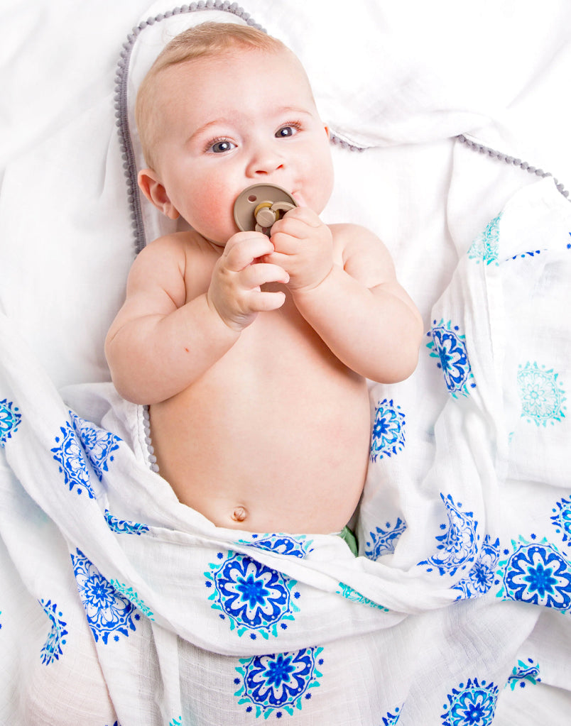Malabar Baby Organic Swaddle Set - Protector Series (Hamsa & Mandala)
