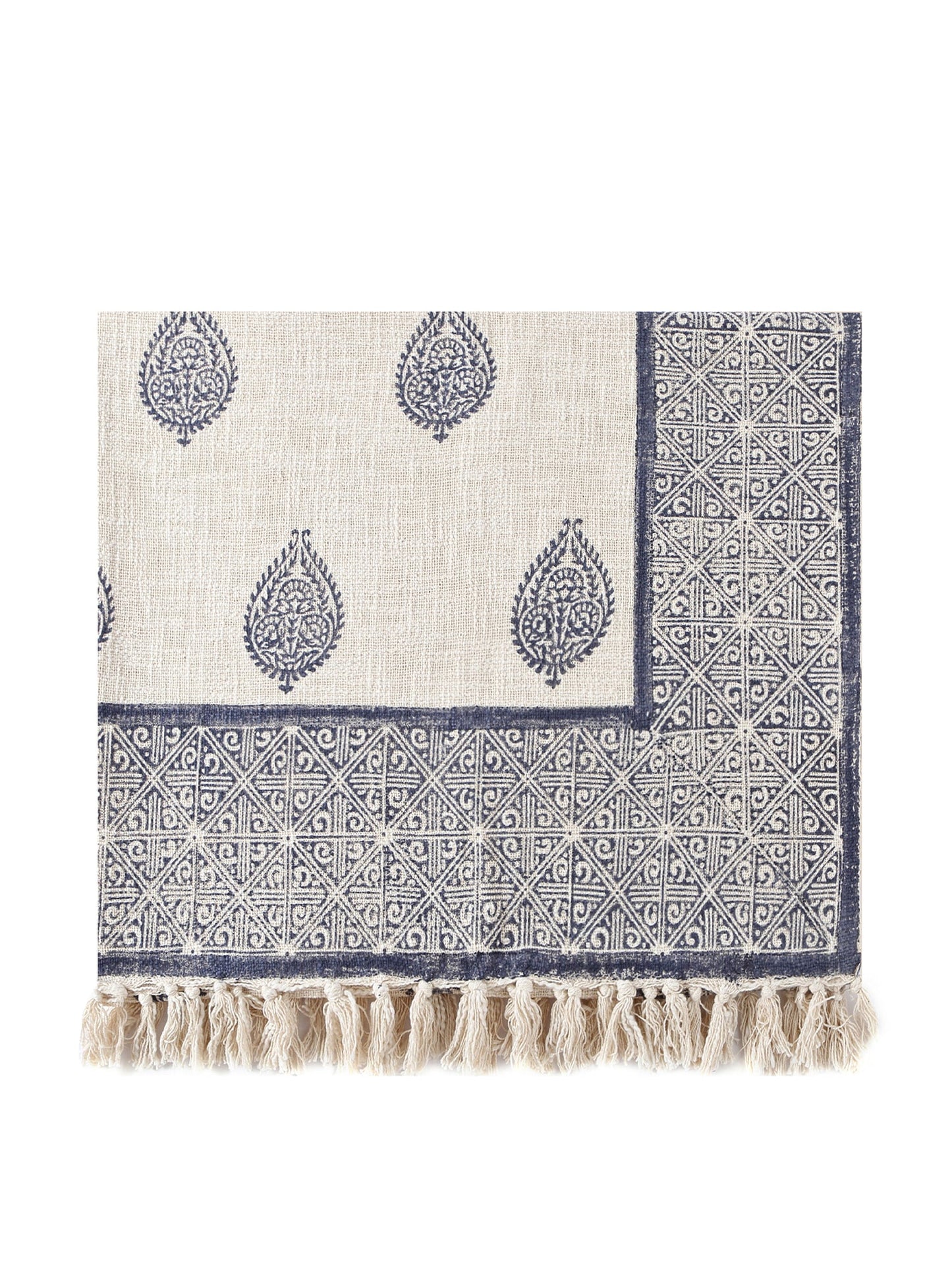 Malabar Baby Hand-Printed Couch Throw Blanket - Fort