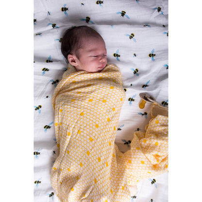 Malabar Baby Organic Swaddle - Magical Feathers