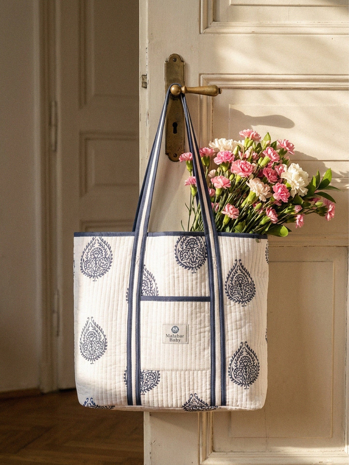 Malabar Baby Cotton Quilted Tote Bag