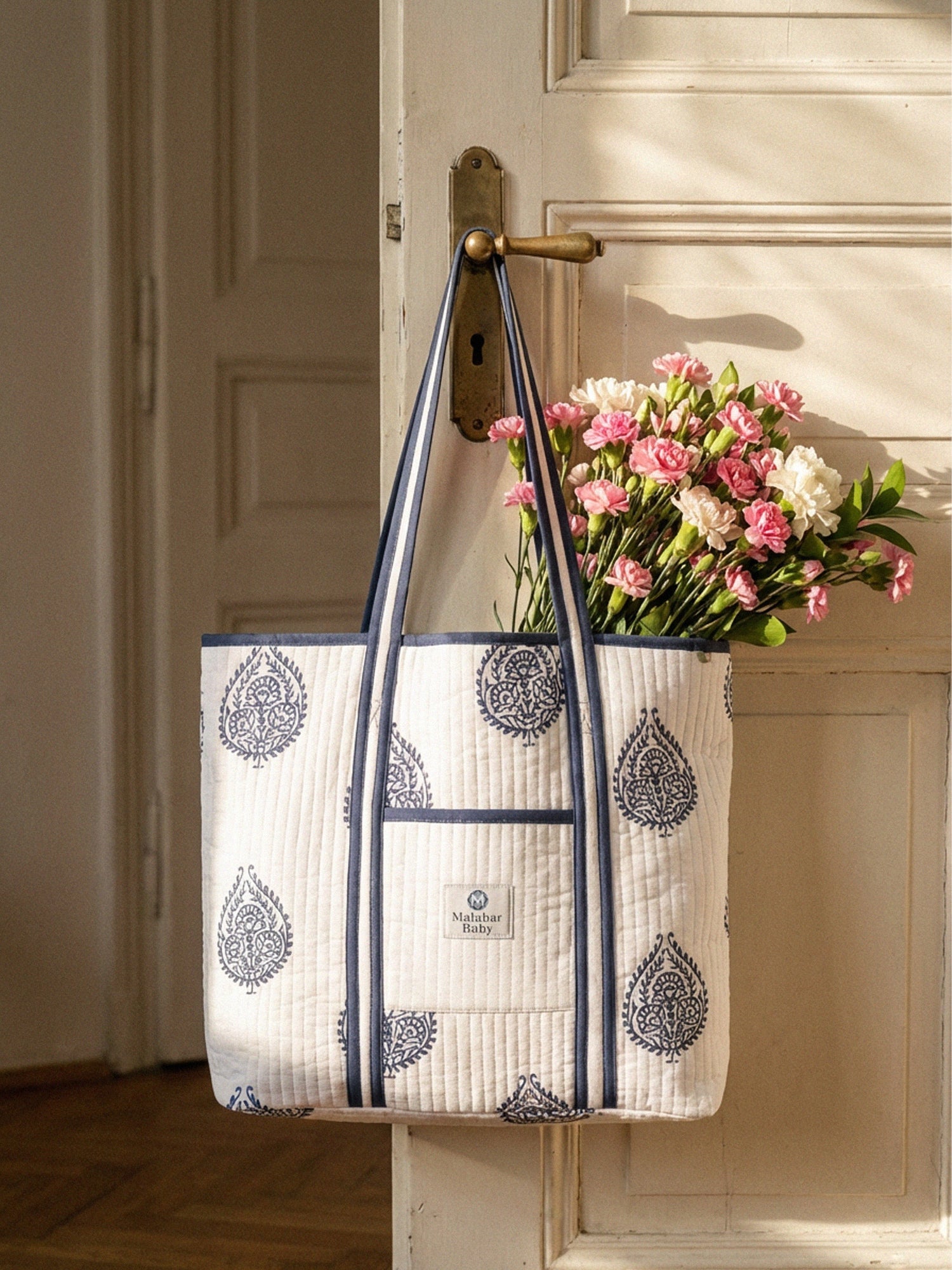Malabar Baby Cotton Quilted Tote Bag