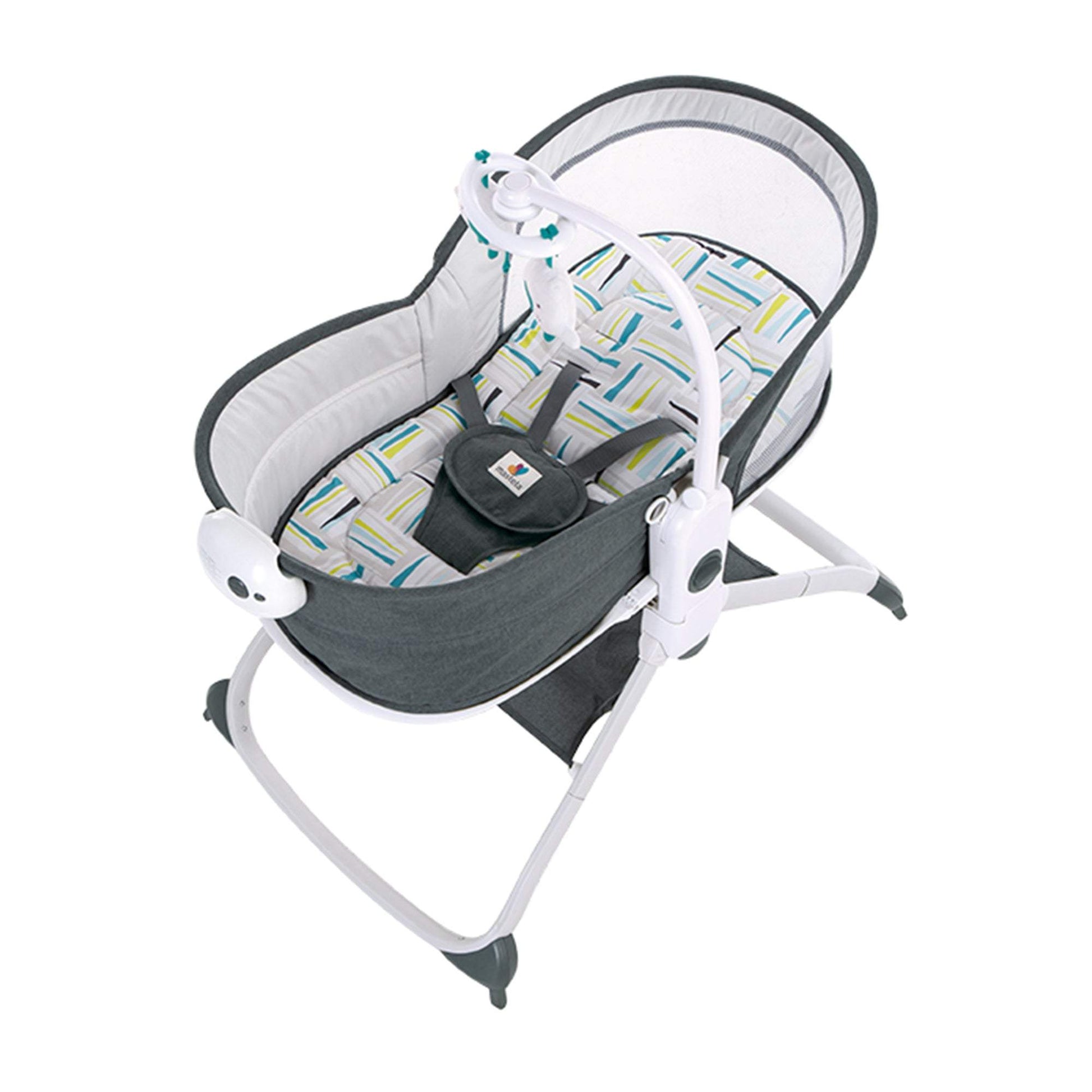 Mastela 6in1 Multi-Function Bassinet, Bouncer and Rocker- Fashion-Teal - Birth+ to 36months
